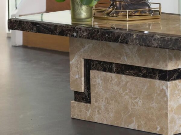 Venus Cream Marble Coffee Table - Image 3
