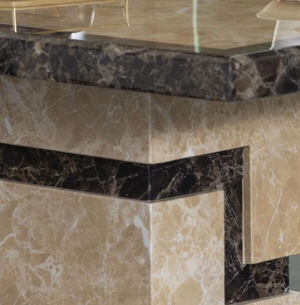 Venus Cream Marble Coffee Table - Image 4
