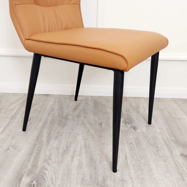 Furnish 365 Flora Leather Dining Chair Color Options Available - Image 2