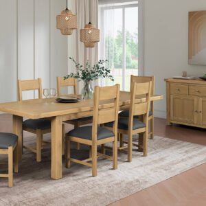 Delaney 1200/1650 Extending Dining Table Oak
