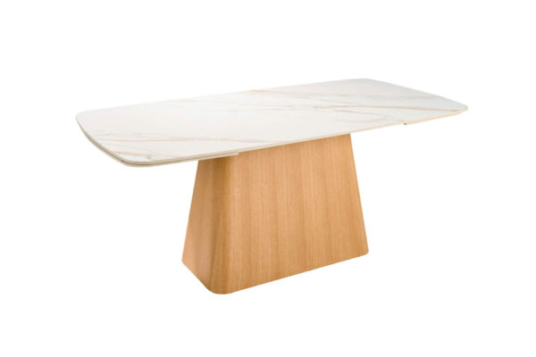 Evie Rectangle Extending Dining Table Sand - Image 2