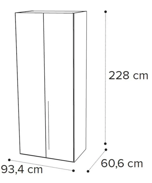Denali Sand Birch Italian Wardrobe - Image 3