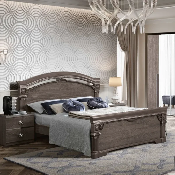Camel Nabucco Silver Birch Italian High Foot End King Size Bed