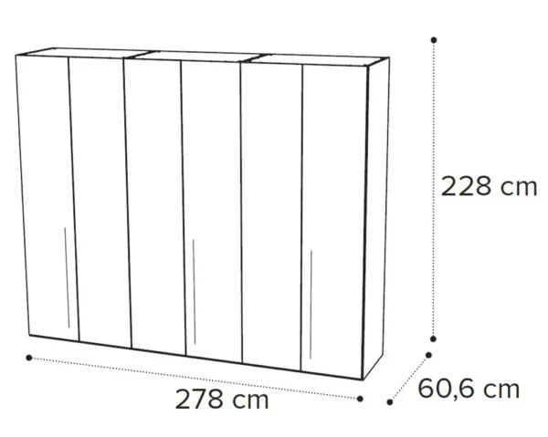 Denali Sand Birch Italian Wardrobe - Image 7