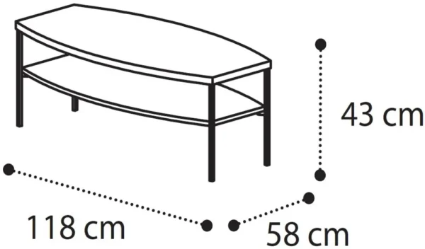 Roma White Italian Coffee Table - Image 2