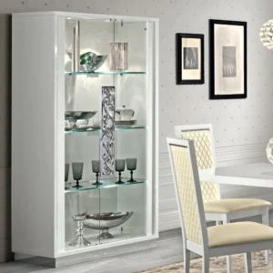 Roma White Italian Glamuor 2 Door Vitrine