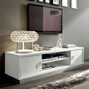 Roma White Italian TV Unit