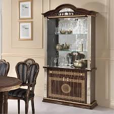 Venus Walnut Italian 2 Door Display Cabinet