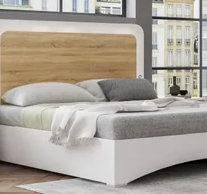 Dalia Light Oak Italian Bed – Sizes Available