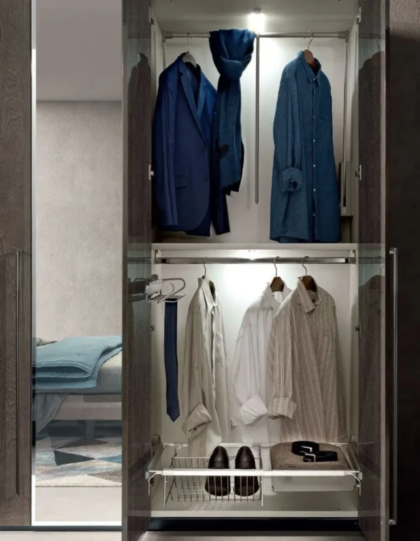 Elite Silver Birch Italian Wardrobe - Image 2