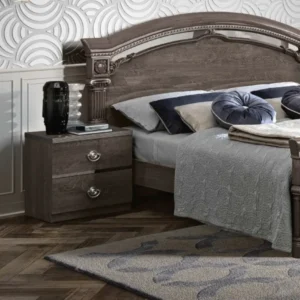 Camel Nabucco Silver Birch Italian 2 Drawer Bedside Cabinet