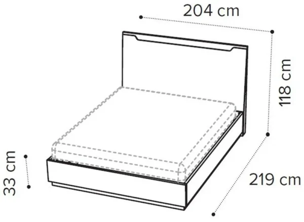 Modum Kharma White Italian Bed - Image 4