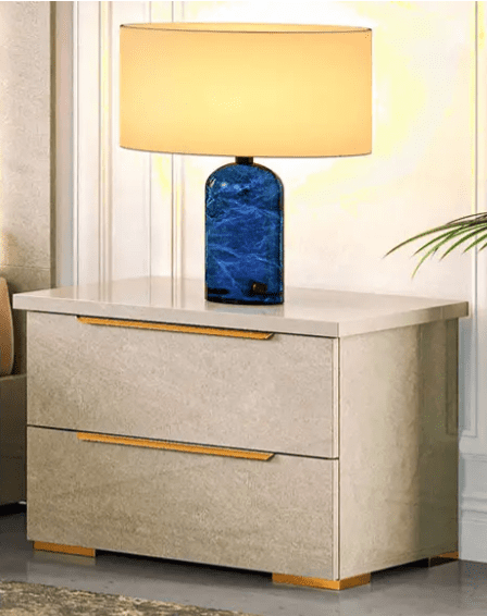 Ben Company Luna Cream Italian Bedroom Group - Image 4