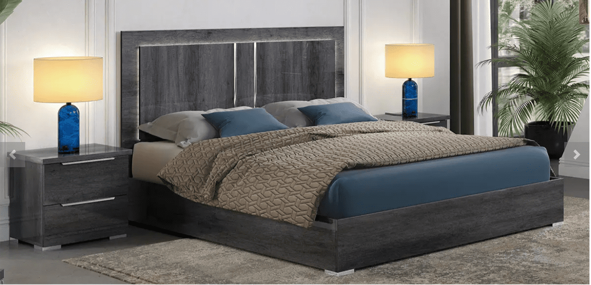 Ben Company Luna Dark Grey Italian Bed